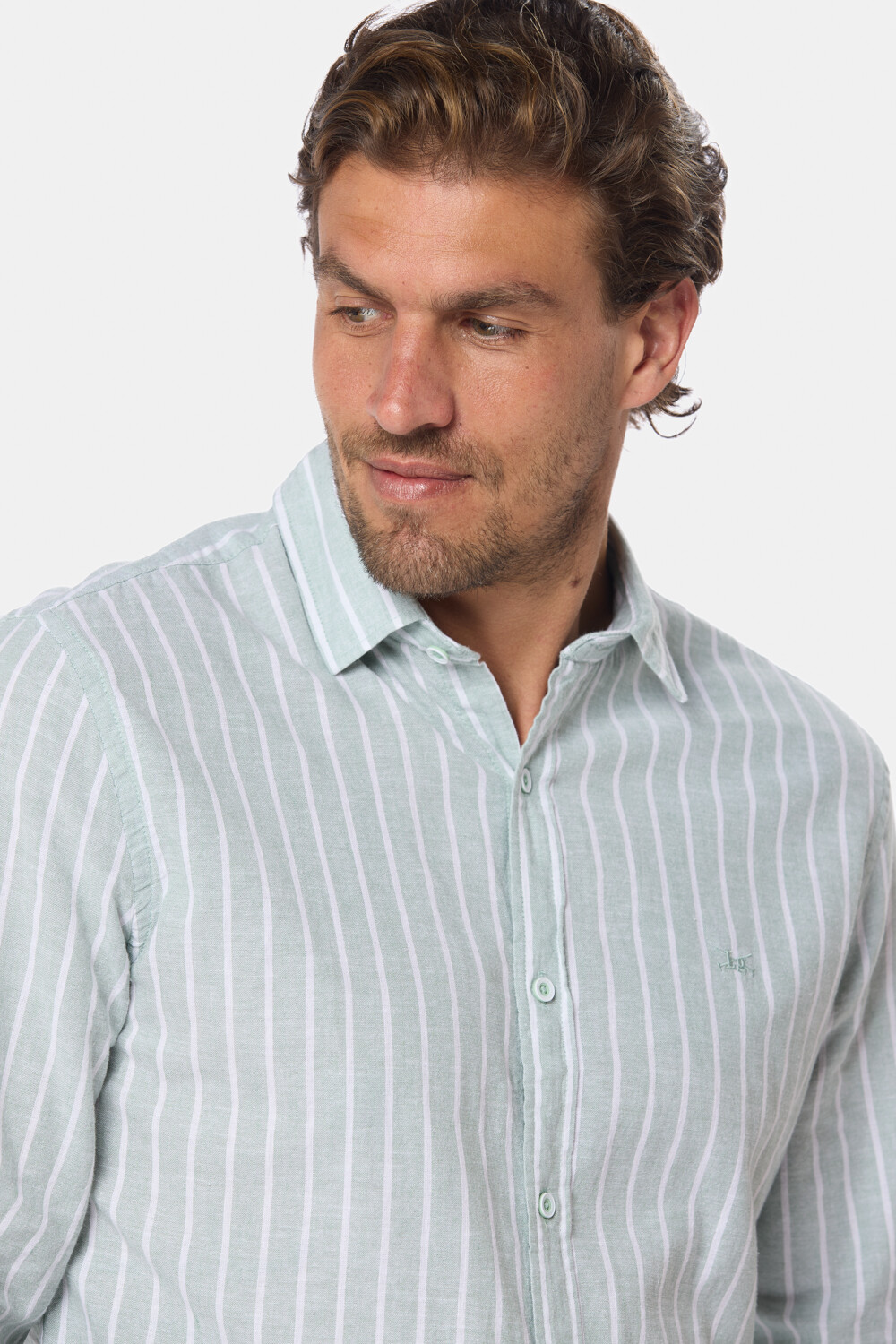 CAMISA DE LINO Verde