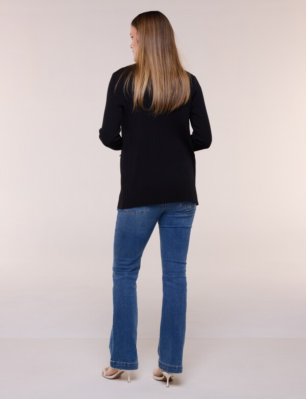 Cardigan Guardas En Jacquard NEGRO