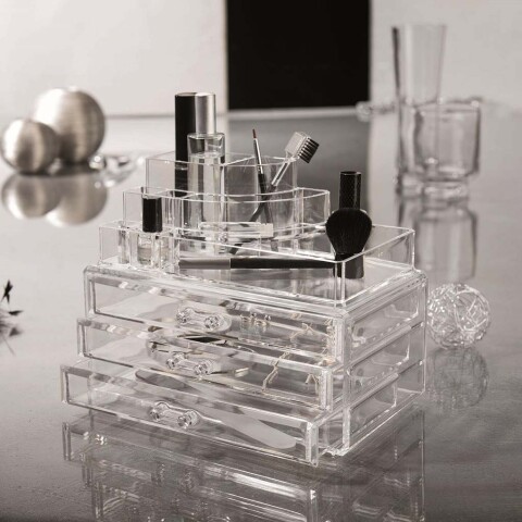 ORGANIZADOR COSMETICOS C/CAJONES 24X15XH18.7CM ORGANIZADOR COSMETICOS C/CAJONES 24X15XH18.7CM