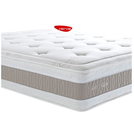 COLCHON 2 PLAZAS RESORTE DOBLE PILLOW VISCOGEL HERVAL COLCHON 2 PLAZAS RESORTE DOBLE PILLOW VISCOGEL HERVAL