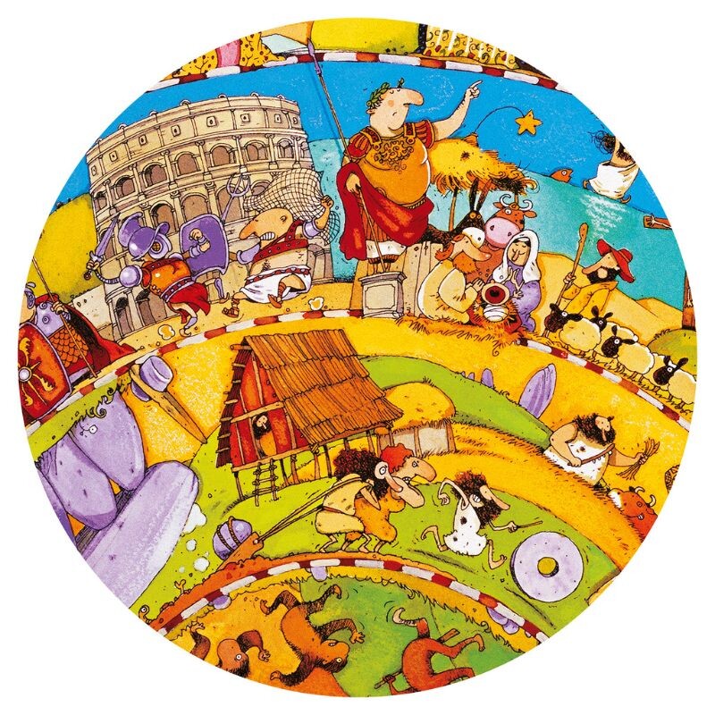 Puzzle observación Circular D:65 cm 350 Pcs 7+ - Historia Puzzle observación Circular D:65 cm 350 Pcs 7+ - Historia
