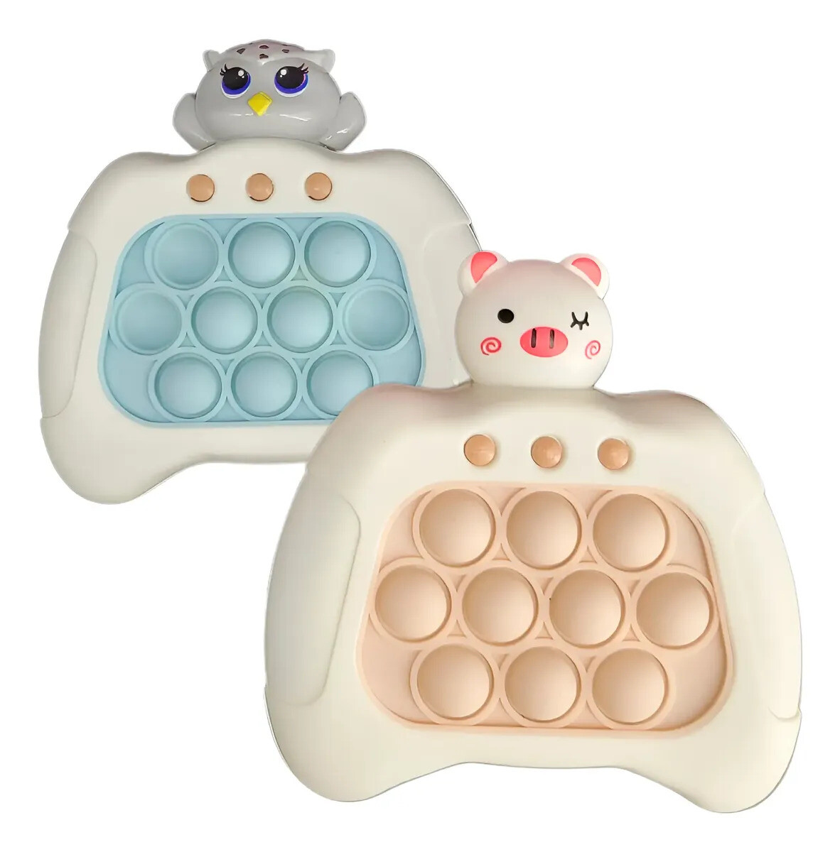 Pop it eléctrico, juego anti-stress, para la memoria, super divertido - Animalito blanco 