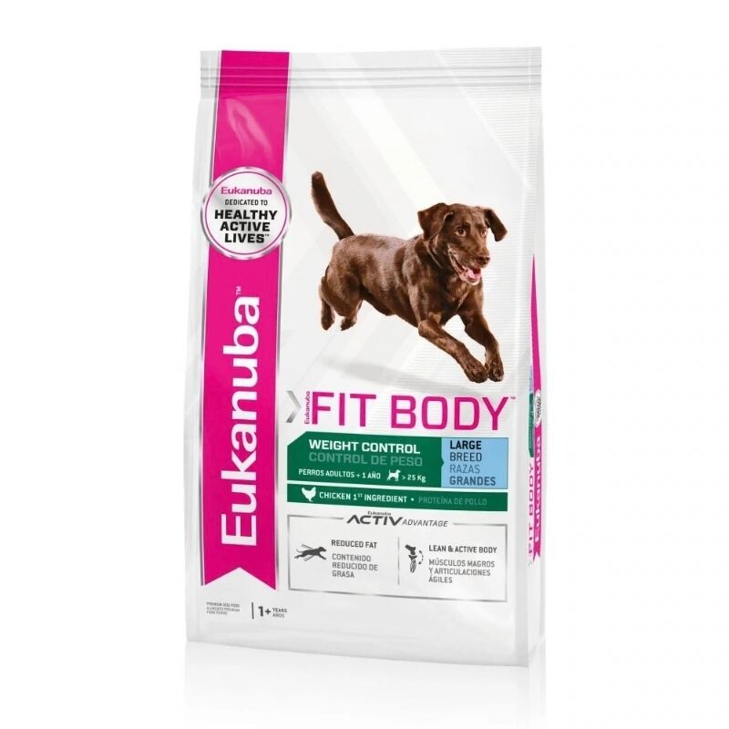 Eukanuba Fit Body Weight Control Large Breed - Control de Peso Talla Grande 15 kgs Eukanuba Fit Body Weight Control Large Breed - Control de Peso Talla Grande 15 kgs