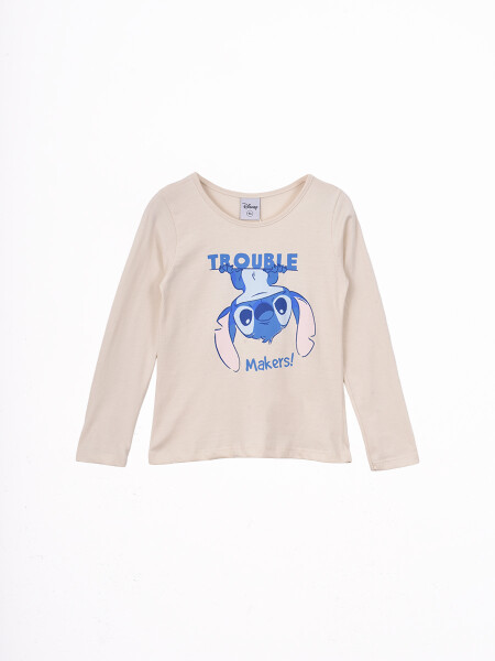 REMERA TROUBLE STITCH CRUDO