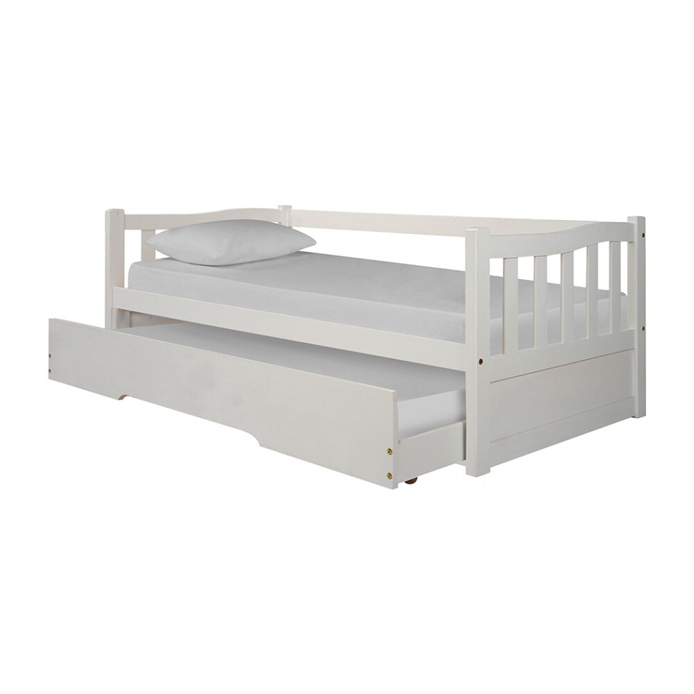CAMA MARINERA 1 PLAZA PINO-Y-MDF BLANCO TOTA