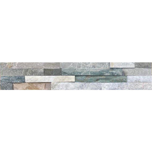 Piedra Rustica Encastre 15X60 Gama De Gris Y Beige 000