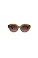Lentes Tiwi Anne Bicolor Shiny Green/pink With Burgundy Gradient Lenses