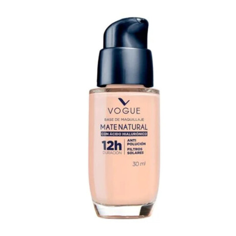 Base Vogue Mate Natural Ácido Hialurónico N°Natural 30ml Base Vogue Mate Natural Ácido Hialurónico N°Natural 30ml