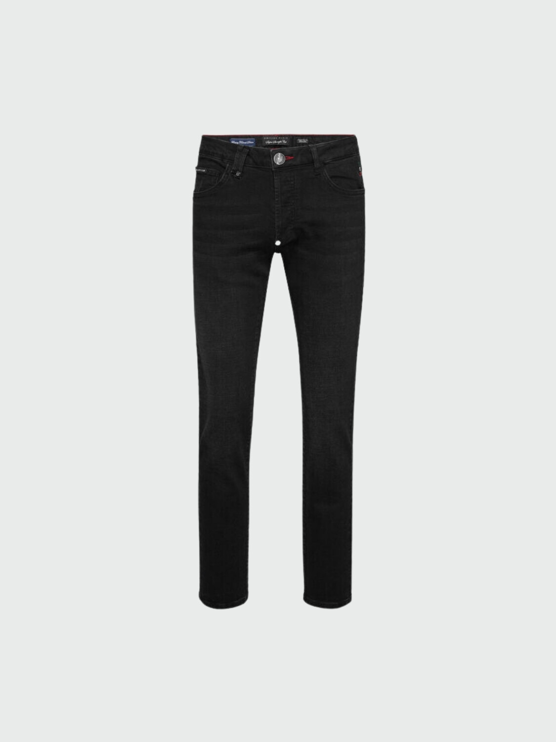 PHILIPP PLEIN - pantalones vaqueros corte recto básicos Negro