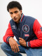 Campera Bomber Vent Nacional Hombre Azul Marino, Rojo