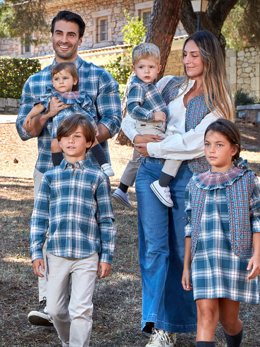 Camisa De Cuadro Escoces Plomo
