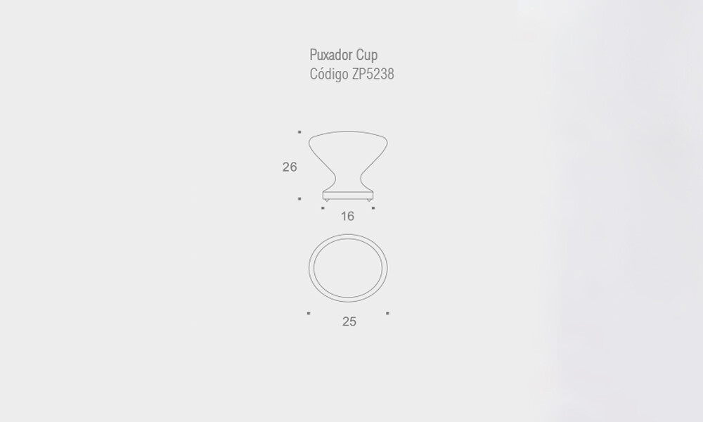 Zen tirador cup ZP5238 25-c