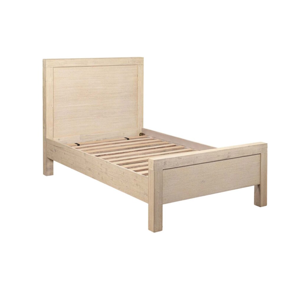 CAMA 1 1/2 PLAZA MADERA-ACACIA NATURAL-BEIGE PRINCE