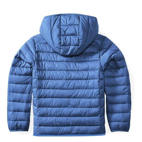 Campera Abrigo Topper Inflada Con Capucha P/ Niños Azul indigo