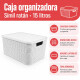 Caja ratán 15 lts BLANCO