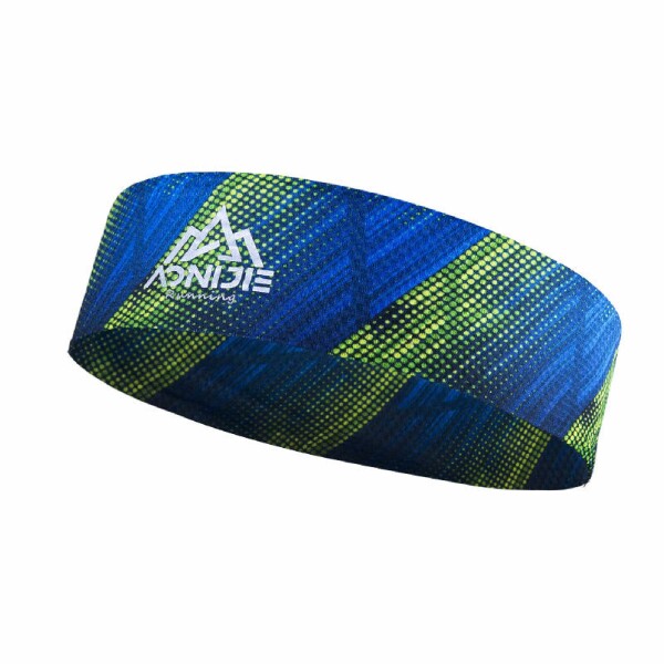 Vincha Deportiva Aonijie Headband Azul y Verde