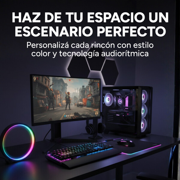 Aro Led Rgb Escritorio Gamer Celular Inalambrico Calidad Aro Led Rgb Escritorio Gamer Celular Inalambrico Calidad