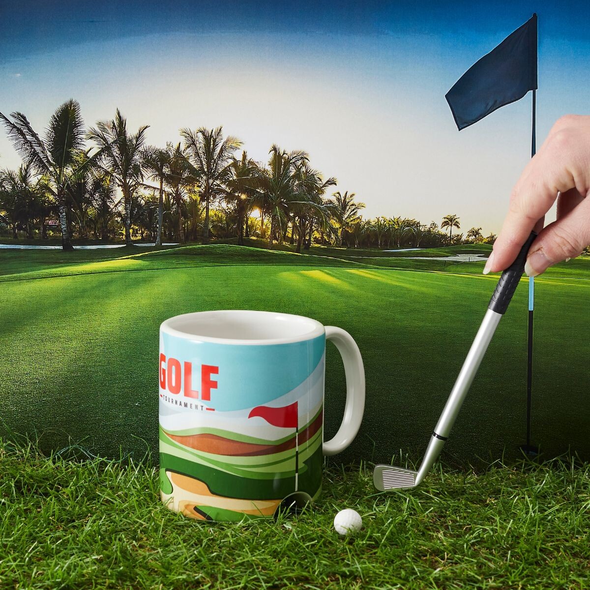 Taza de cerámica Golf 