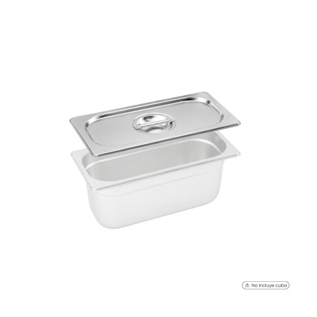 Tapa para Cuba GN 1/4 de Acero Inoxidable Tapa para Cuba GN 1/4 de Acero Inoxidable