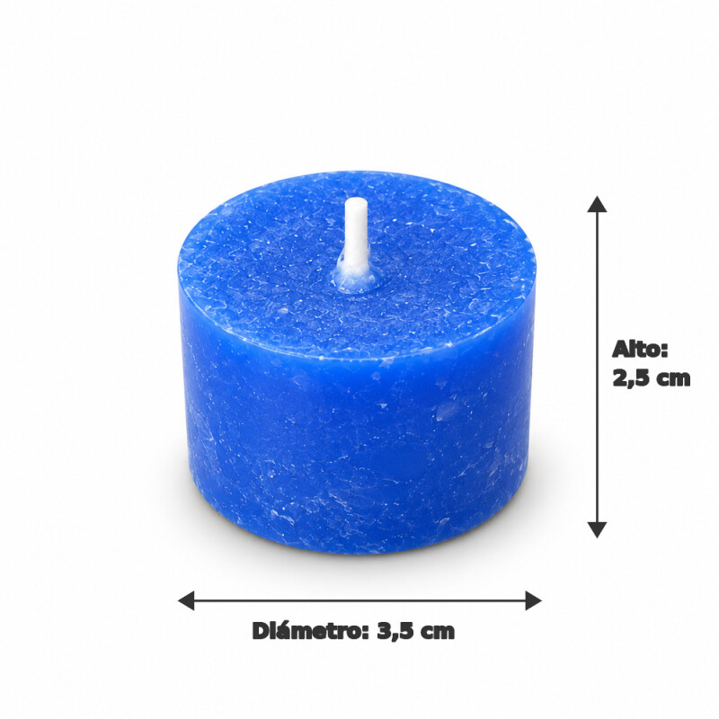 VELADORA PARA HORNITO X12 Azul