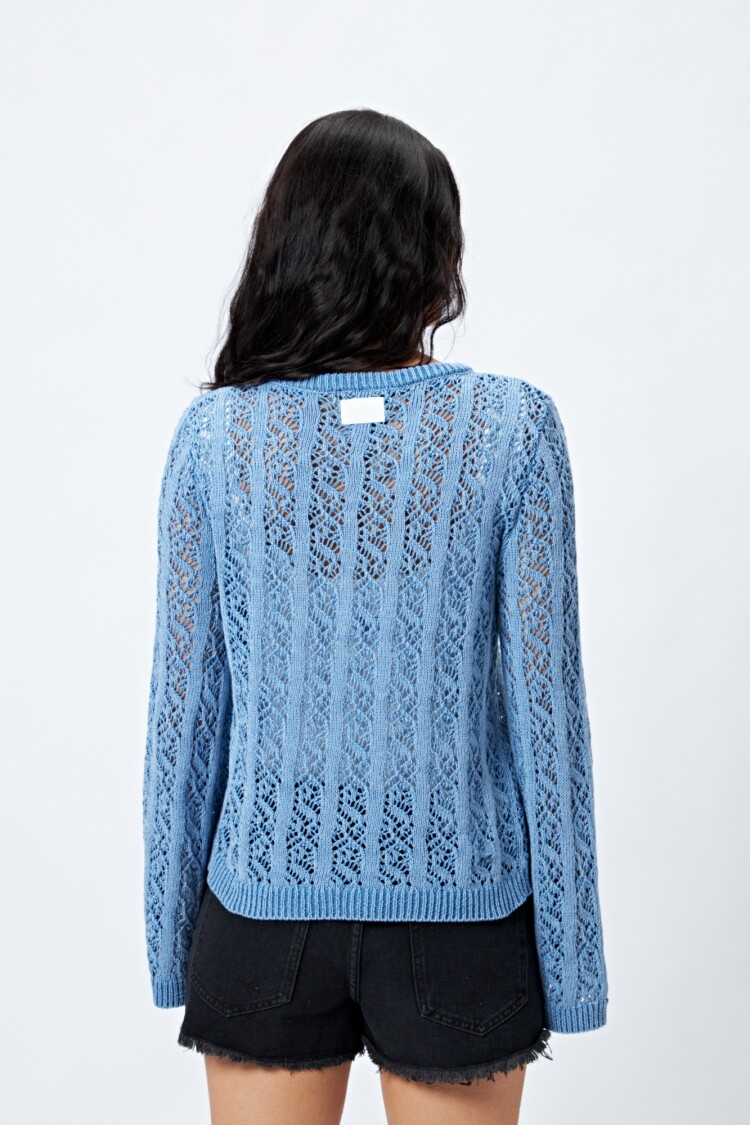SWEATER MARINO Azul Lavado