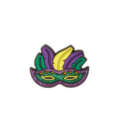 Jibbitz™ Charm Mardi Gras Carnival Masks Multicolor