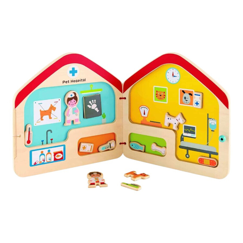 Libro Magnético Visita al Veterinario Hape Libro Magnético Visita al Veterinario Hape