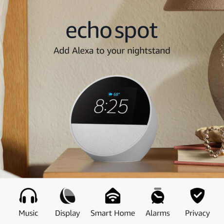 Asistente Inteligente Amazon Echo Spot 2,83'' Alexa 001