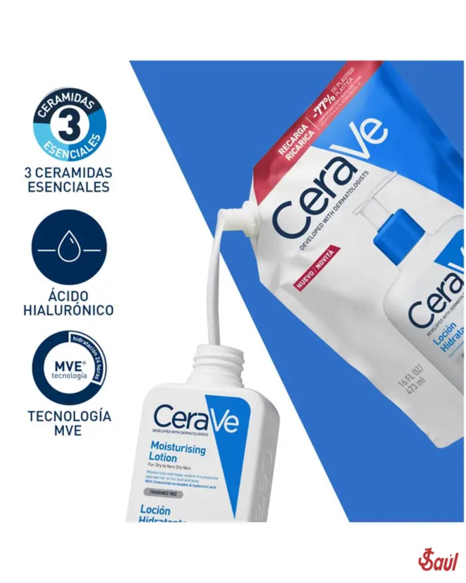 Cera Ve Recarga Loción Hidratante 473ml 