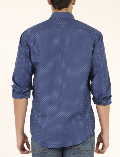 Camisa Harrington Urban Azul/blanco