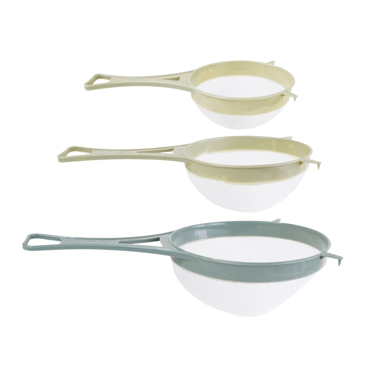 Set de 3 coladores de plastico 