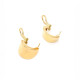 Caravanas Lisas En Oro 18K Amarillo. Caravanas Lisas En Oro 18K Amarillo.