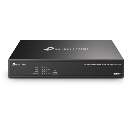 Tp-link - Nvr Vigi NVR1004H-4P. 4 Canales. Puertos Poe+. Audio Bidireccional. Plug And Play. Color N 001