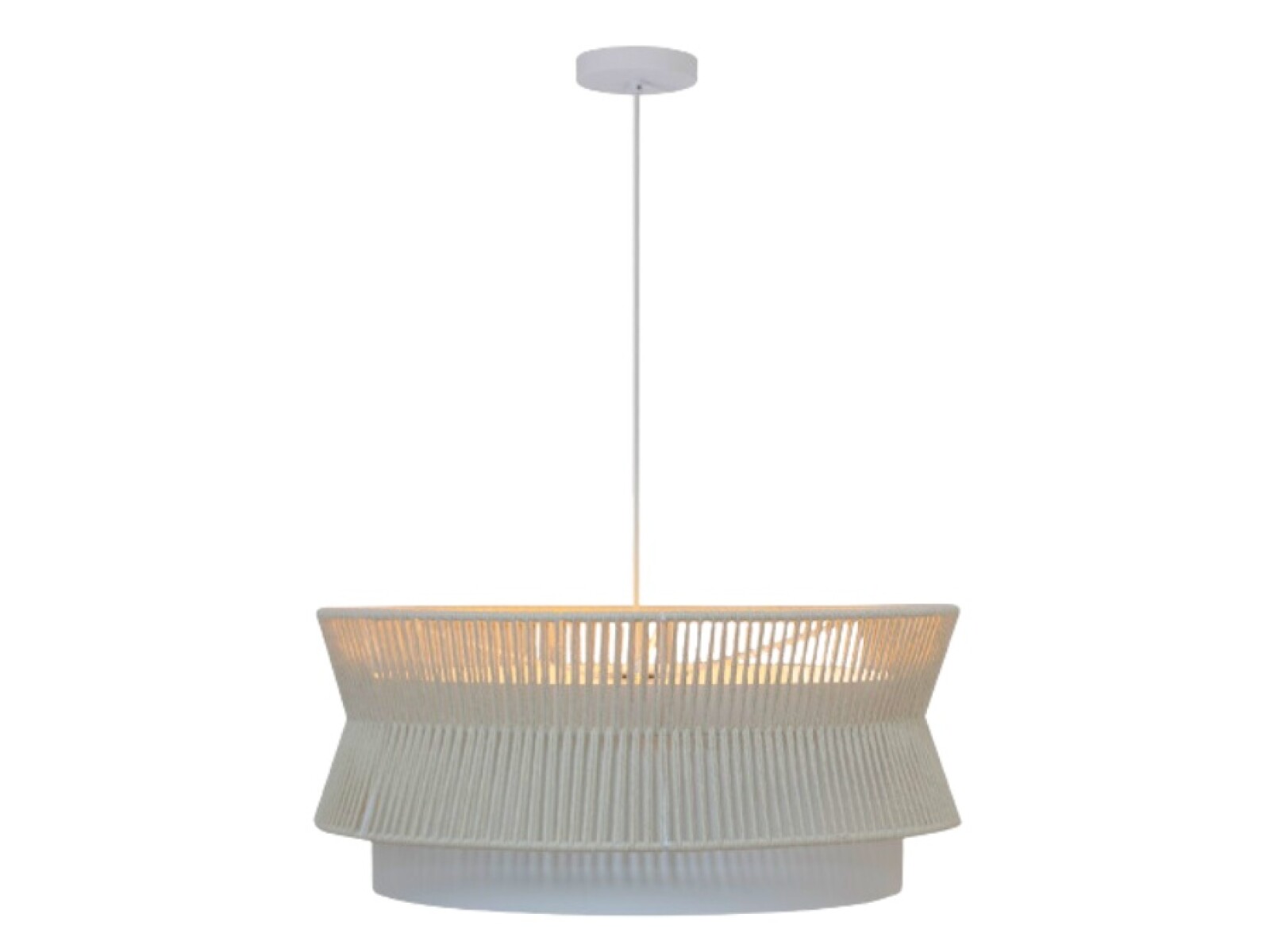 COLGANTE GAIA 60CM BLANCO MACRAME 