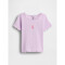SS EMB SCALLOP TRIM TEE - APRIL PALE LILAC 2