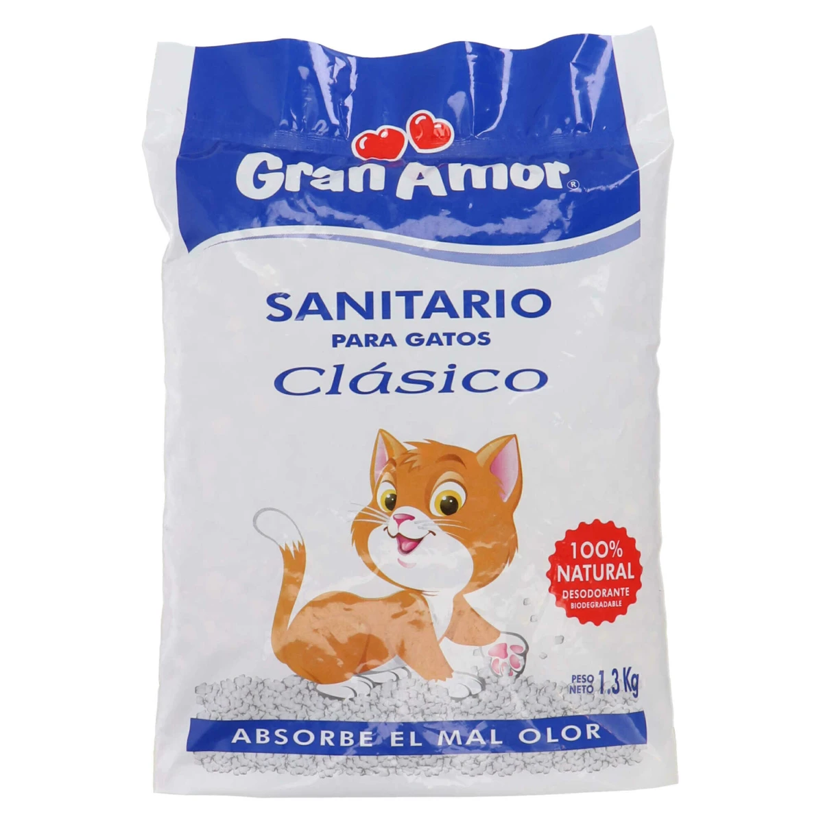 SANITARIO PARA GATOS GRAN AMOR 1.3KG 