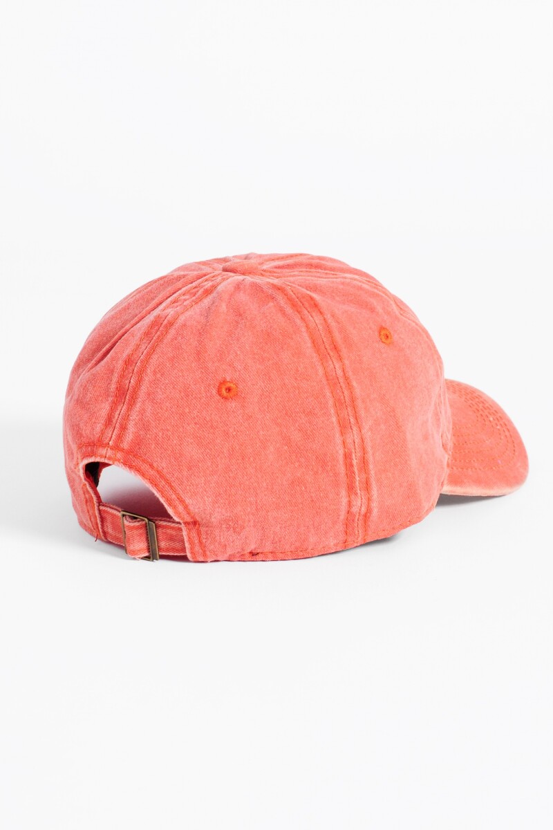 Cap básico vintage naranja
