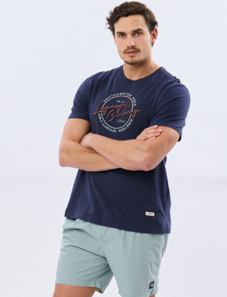 SHORT DE BAÑO LISO Denim