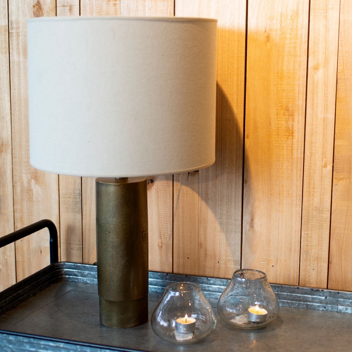lampara de mesa, bronze 