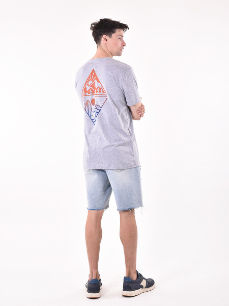 REMERA SUN GRIS MELANGE M