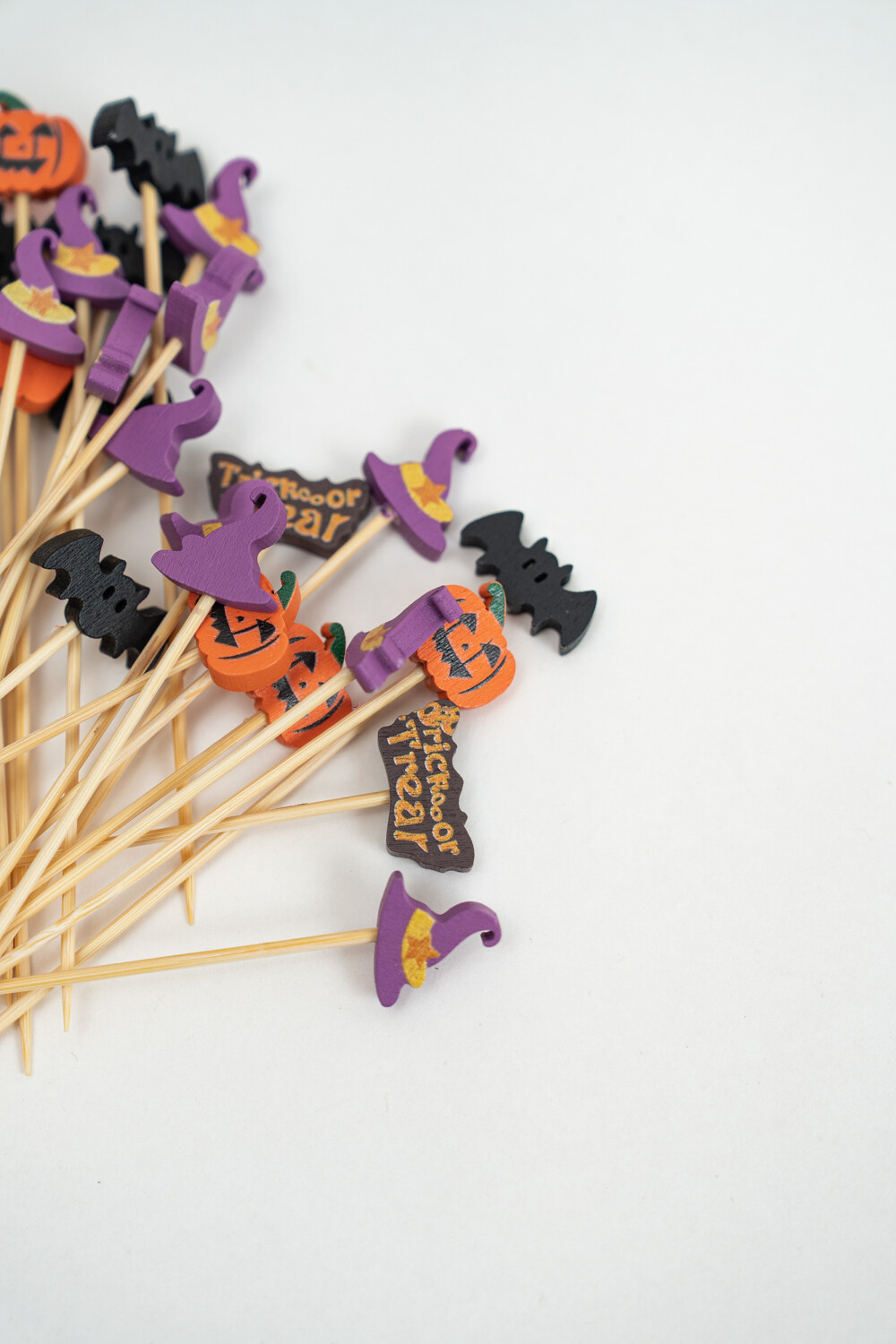 Utensillos Pinchos De Copetín Halloween, 25 Piezas Color Unico