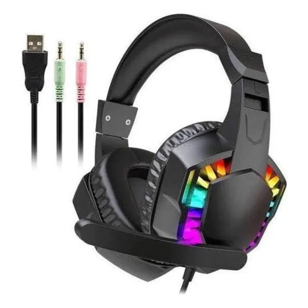 Auricular Gamer Con Iluminación Led Rgb Con Micro Auricular Gamer Con Iluminación Led Rgb Con Micro