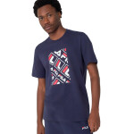 Fila remera masculina outline logos - marino Marino