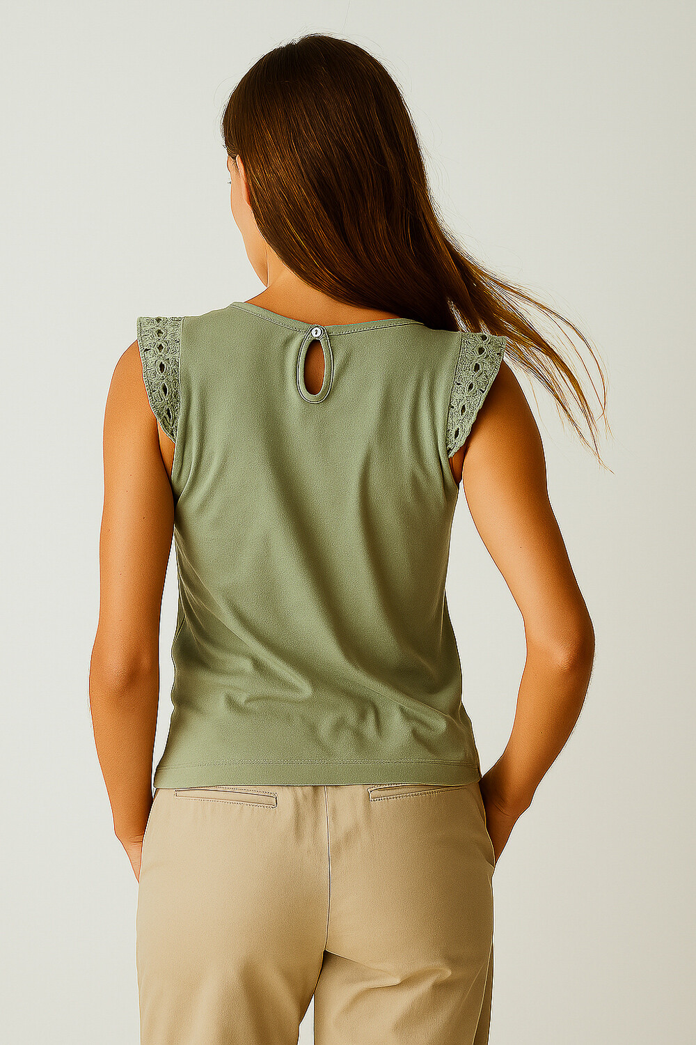 Musculosa Colsen Verde Grisaceo