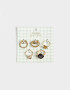 Sets Anillos Flores atrapadas Sets De Anillos - Dorado
