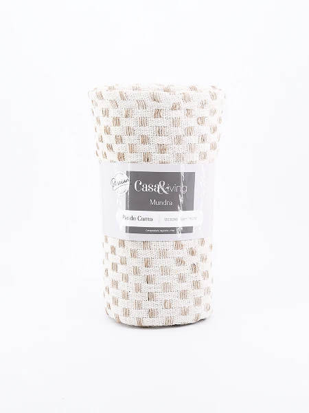 PIE DE CAMA MUNDRA BEIGE