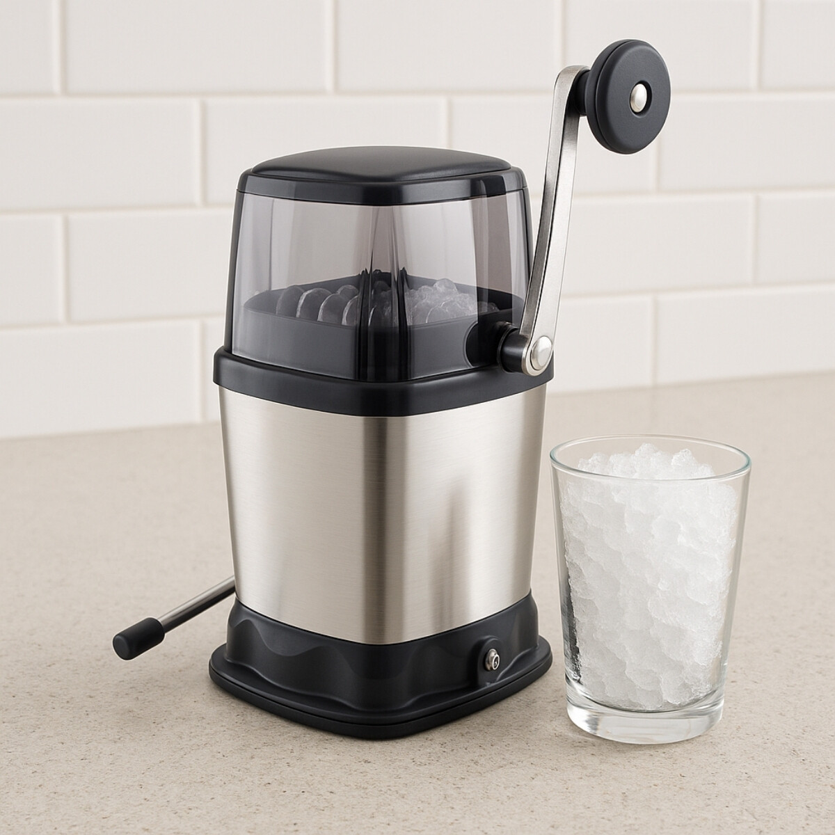 Picadora de hielo manual 