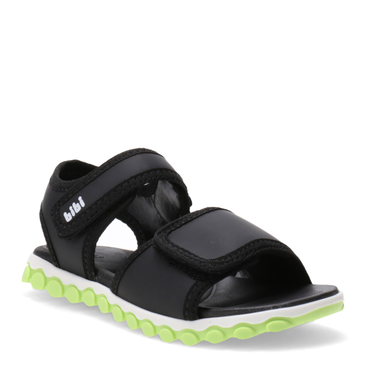 Sandalia de Niños Bibi Roller Sport 2 Velcros - Negro - Verde Agua 