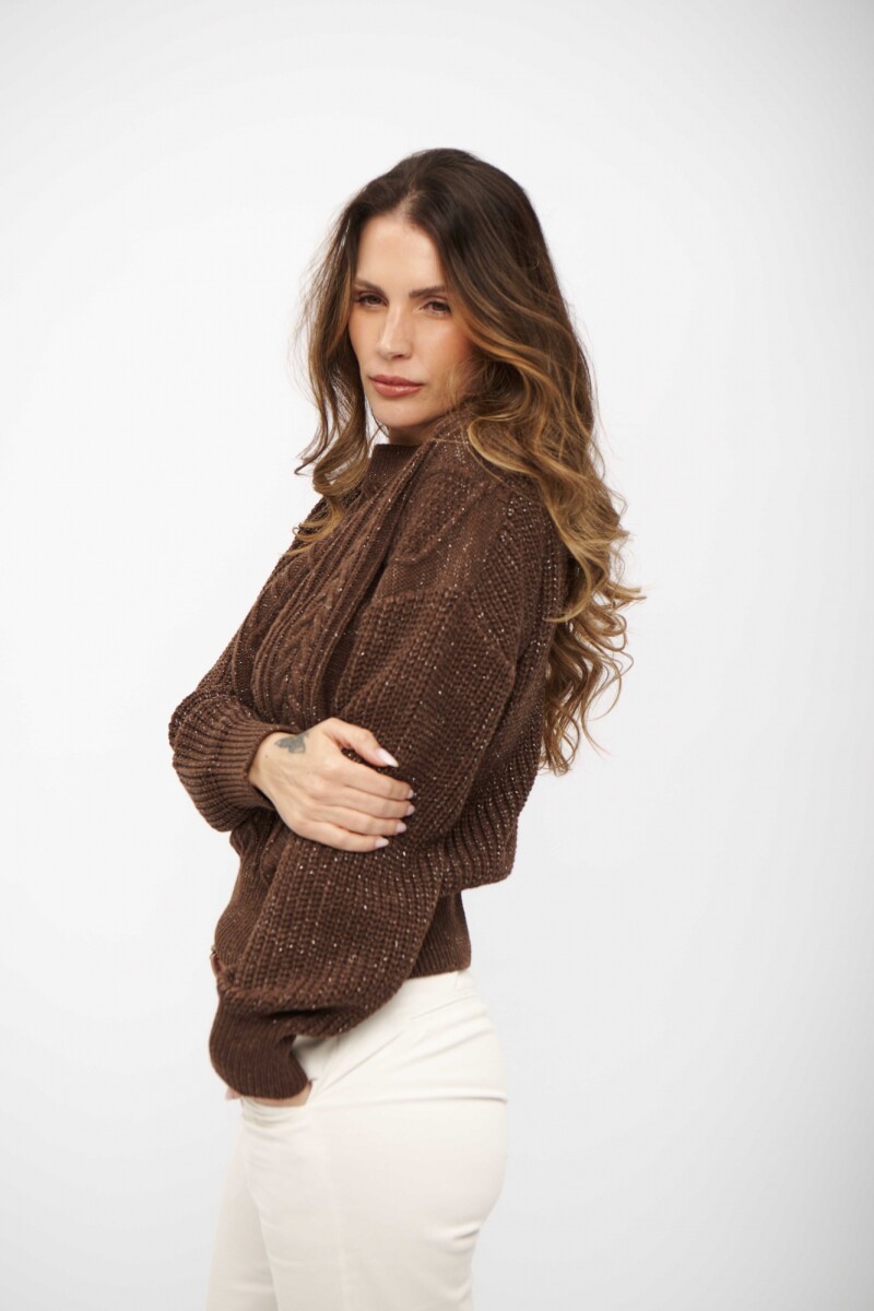 MEDIA POLERA NOE MARRON