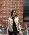 Chaqueta metalizada dorada
